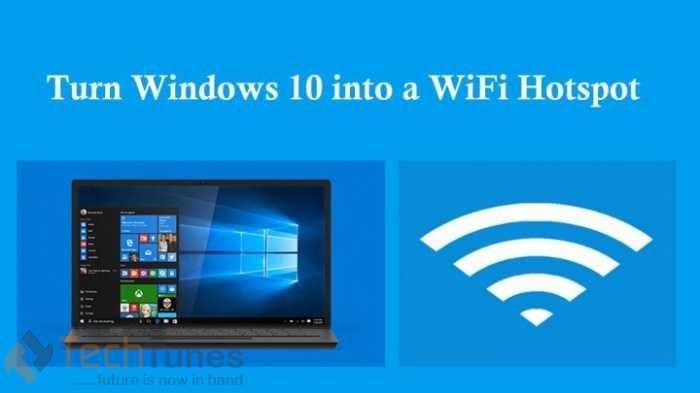 How to convert windows 10 into a WiFi hotspot to share