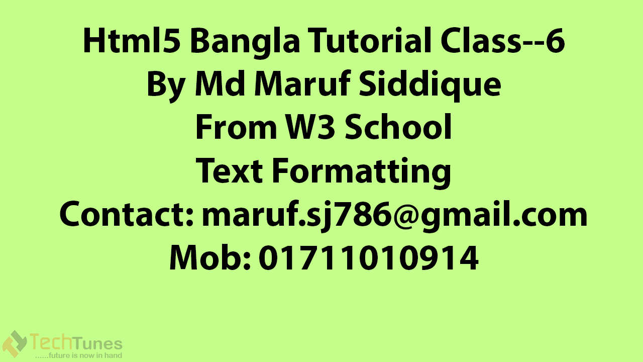 html bangla Tutorial Class--6